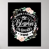 私が自分の友人を数える賛美と ポスター (正面)