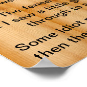 私が自分の学ビジネスを考える方法:ポスター ポスター (角)