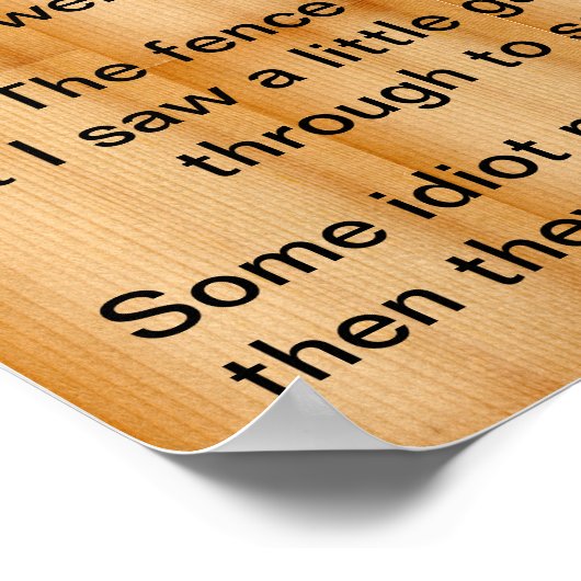 私が自分の学ビジネスを考える方法：ポスター ポスター (角)