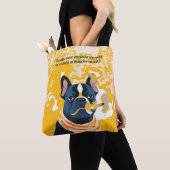 私が自分の説明を終えれば トートバッグ (クローズアップ)