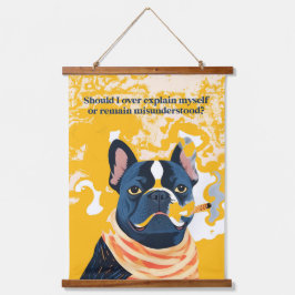 私が自分の説明を終えれば 吊り下げ型タペストリー