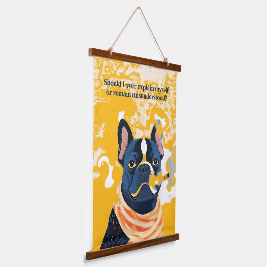 私が自分の説明を終えれば 吊り下げ型タペストリー (傾斜あり)