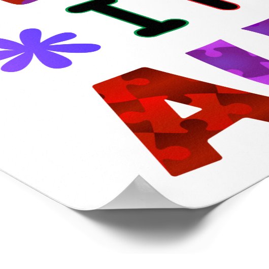 私が自閉症の場合は親切にしてください ポスター (角)