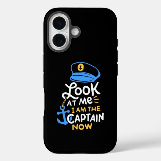 私が船長だ 今の船長 ボーティングギフト Case-Mate iPhoneケース (裏面)
