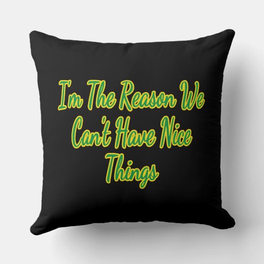 私が良いものを持つことができない理由 クッション (裏面)