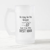 私が花婿介添人 フロストグラスビールジョッキ (左)