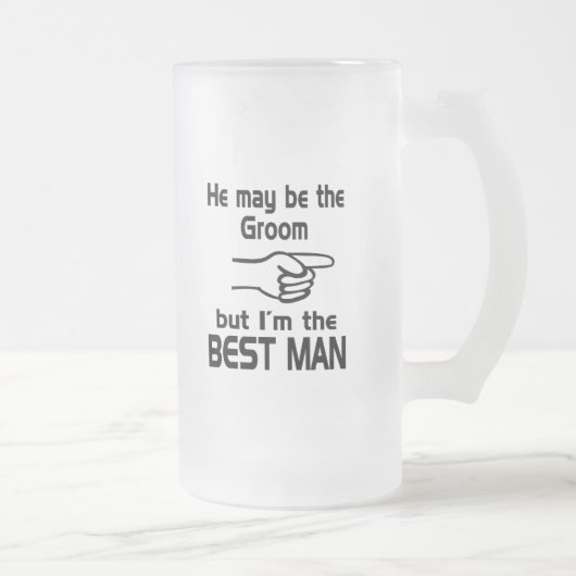 私が花婿介添人 フロストグラスビールジョッキ (右)