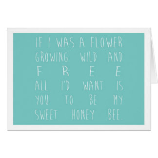 私が花-ティール（緑がかった色）