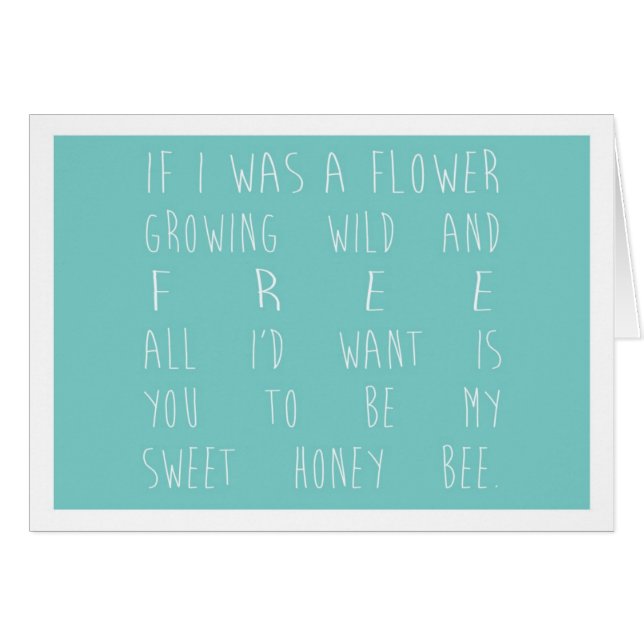 私が花-ティール（緑がかった色） (正面横)