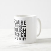 私が英語の先生だから コーヒーマグカップ (正面右)
