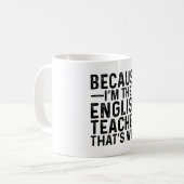 私が英語の先生だから コーヒーマグカップ (正面左)