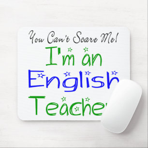 私が英語の先生だと怖がらせられないおもしろい マウスパッド