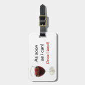 私が荷物のラベルできるとすぐ ラゲッジタグ (正面縦)