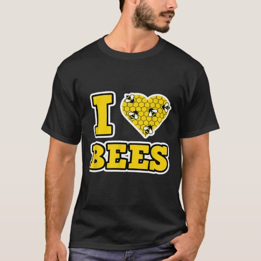 私が蜂を愛する女性と男性のための蜂 Tシャツ (正面)