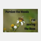 私が蜂救の雑草 ドアマット (正面)