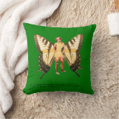 私が蝶になる夢を見た女性か？ クッション (ブランケット)