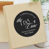 私が行うクルーの結婚式のパーティーは白黒が気に入る ラウンドシール