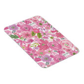 私が行うピンクの水彩柄 マグネット (右側)