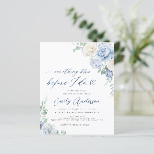 私が行う前に何か青いフローラブライダルシャワー (スタンド正面)