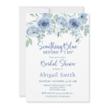私が行う前に何か青いフローラブライダルシャワー