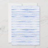 私が行う前に何か青いフローラブライダルシャワー 招待状 (裏面)