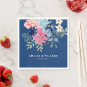 私が行う前に何か青いフローラ結婚。 スタンダードランチョンナプキン (インサイチュ)