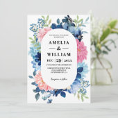 私が行う前に何か青いフローラ結婚。 招待状 (スタンド正面)