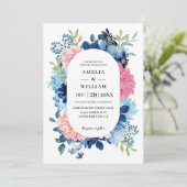 私が行う前に何か青いフローラ結婚。 招待状 (スタンド正面)