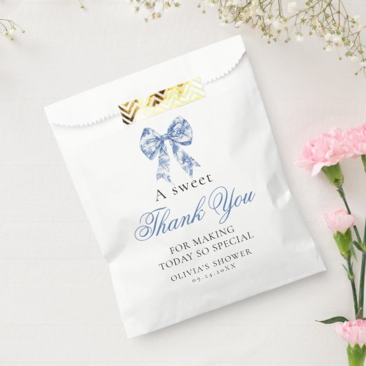 私が行う前に何か青いブライダルありがとう好意 フェイバーバッグ (封をした状態)