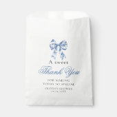 私が行う前に何か青いブライダルありがとう好意 フェイバーバッグ (正面)
