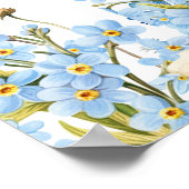 私が行う前に何か青いブライダルシャワー歓迎 ポスター (角)