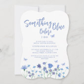 私が行う前に何か青いブライダルシャワー (正面)