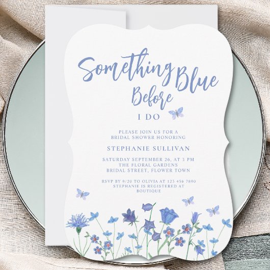 私が行う前に何か青いブライダルシャワー