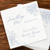 私が行う前に何か青いブライダルシャワー スタンダードカクテルナプキン