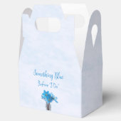 私が行う前に何か青いブライダルシャワー フェイバーボックス (オープン)