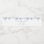 私が行う前に何か青いブライダルシャワー ペットボトルラベル (シングルラベル)