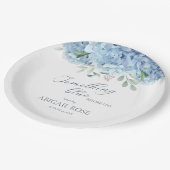 私が行う前に何か青いブライダルシャワー ペーパープレート (アングル)