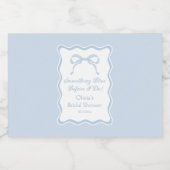 私が行う前に何か青いブライダルシャワー リキュールボトルラベル (シングルラベル)