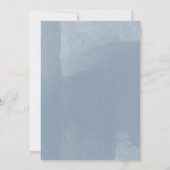 私が行う前に何か青いブライダルシャワー 招待状 (裏面)