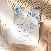 私が行う前に何か青いブライダルシャワー 招待状