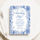 私が行う前に何か青いブライダルシャワー 招待状