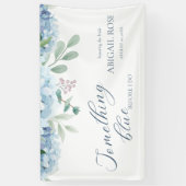 私が行う前に何か青いブライダルシャワー 横断幕 (縦)