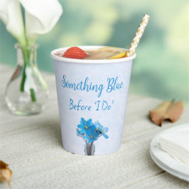 私が行う前に何か青いブライダルシャワー 紙コップ