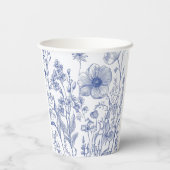 私が行う前に何か青いブライダルシャワー 紙コップ (裏面)