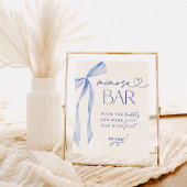 私が行う前に何か青いブライダルミモサバーサイン ポスター