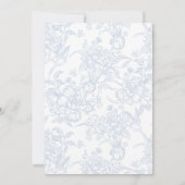 私が行う前に何か青い招待状 案内状 (裏面)