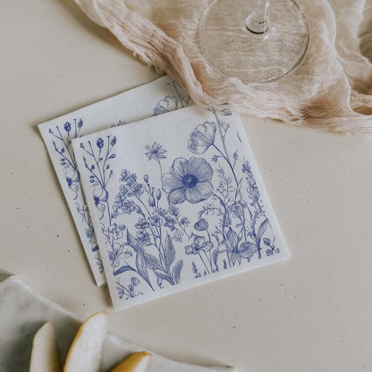 私が行う前に何か青 スタンダードカクテルナプキン