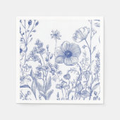 私が行う前に何か青 スタンダードカクテルナプキン (正面)