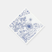 私が行う前に何か青 スタンダードカクテルナプキン (角)