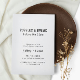 私が行う前に泡立て&醸造 | カップル・シャワー 招待状